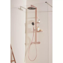  Coloană de duș Ideal Standard Ceratherm Alu+, cu baterie termostatată, rose satinat